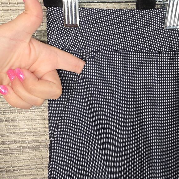 Tribal Wide Leg Crop Pants Womens 24W Ink High Rise Stretch Micro Dot Stitch Fix - Picture 13 of 14